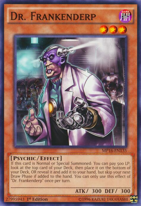Dr. Frankenderp MP16-EN135 card from 2016 Mega-Tins Mega Pack