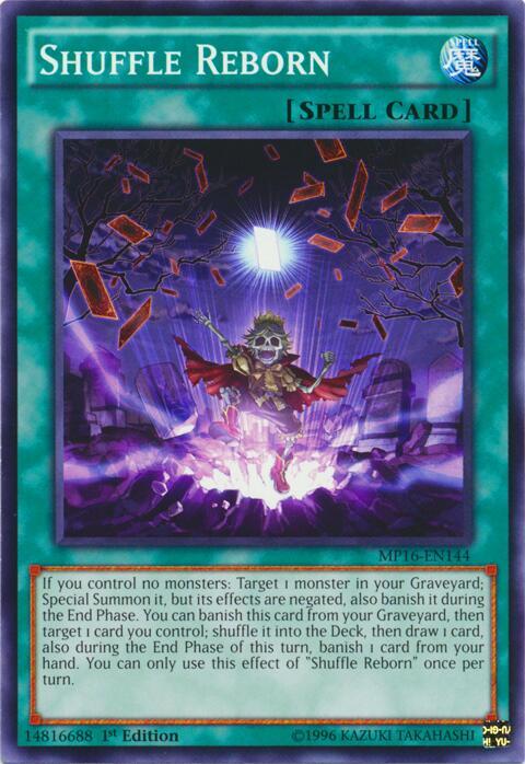 Shuffle Reborn MP16-EN144 card from 2016 Mega-Tins Mega Pack