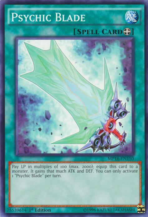 Psychic Blade MP16-EN150 card from 2016 Mega-Tins Mega Pack