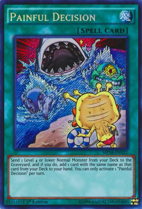Painful Decision MP16-EN151 card from 2016 Mega-Tins Mega Pack