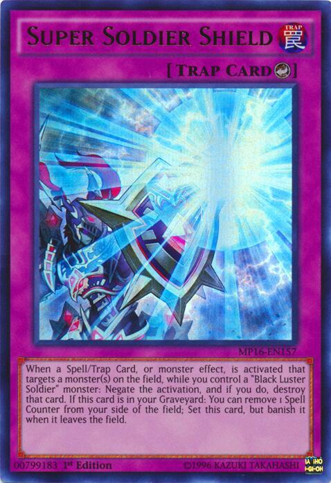 Super Soldier Shield MP16-EN157 card from 2016 Mega-Tins Mega Pack
