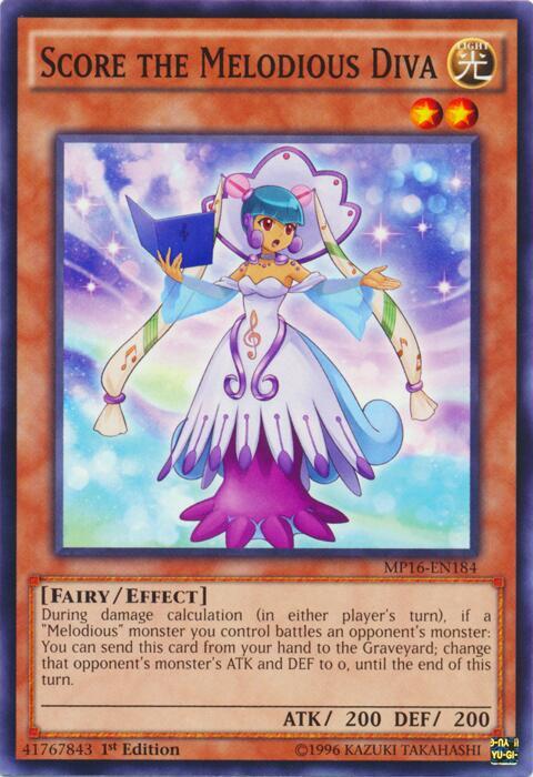 Score the Melodious Diva MP16-EN184 card from 2016 Mega-Tins Mega Pack