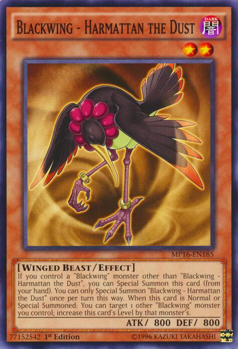 Blackwing - Harmattan the Dust MP16-EN185 card from 2016 Mega-Tins Mega Pack