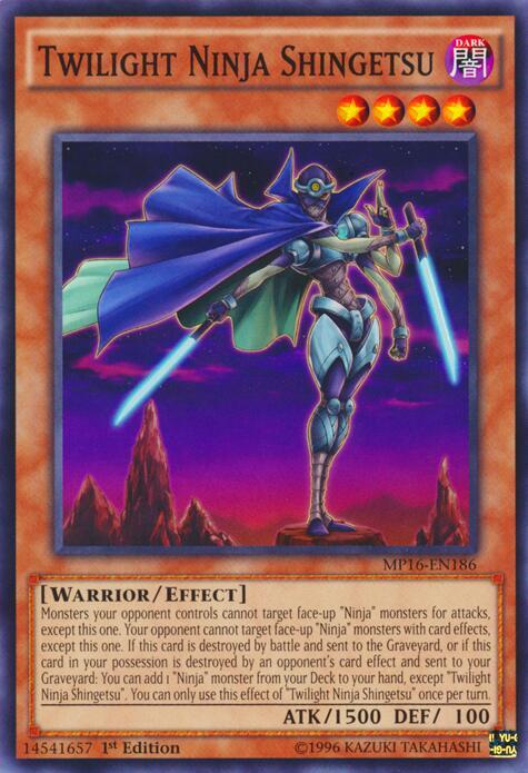 Twilight Ninja Shingetsu MP16-EN186 card from 2016 Mega-Tins Mega Pack