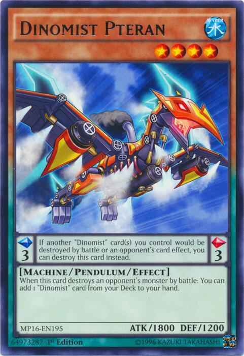 Dinomist Pteran MP16-EN195 card from 2016 Mega-Tins Mega Pack