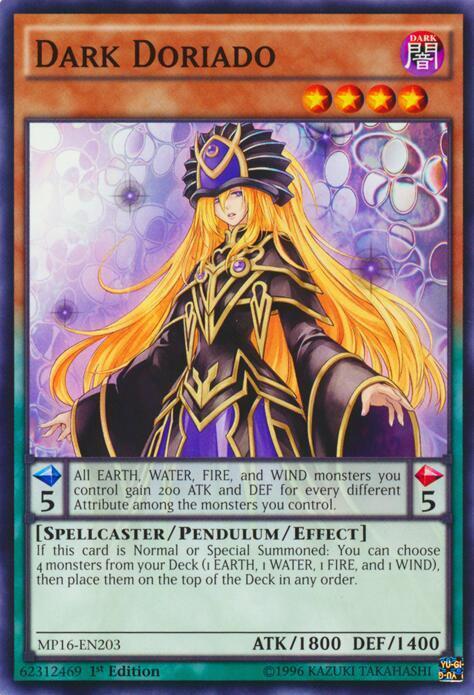 Dark Doriado MP16-EN203 card from 2016 Mega-Tins Mega Pack