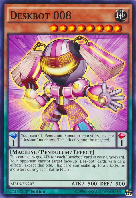 Deskbot 008 MP16-EN207 card from 2016 Mega-Tins Mega Pack