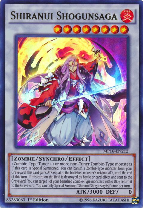 Shiranui Shogunsaga MP16-EN212 card from 2016 Mega-Tins Mega Pack