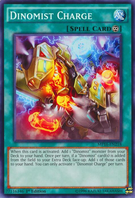 Dinomist Charge MP16-EN218 card from 2016 Mega-Tins Mega Pack