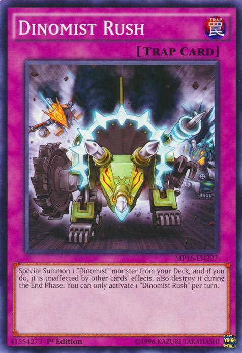 Dinomist Rush MP16-EN227 card from 2016 Mega-Tins Mega Pack