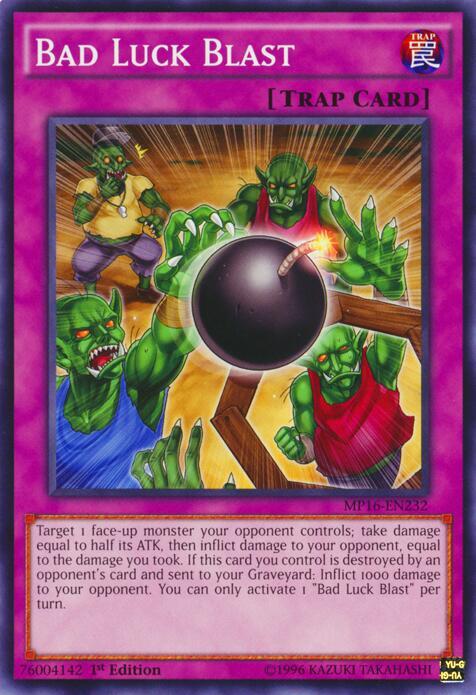 Bad Luck Blast MP16-EN232 card from 2016 Mega-Tins Mega Pack