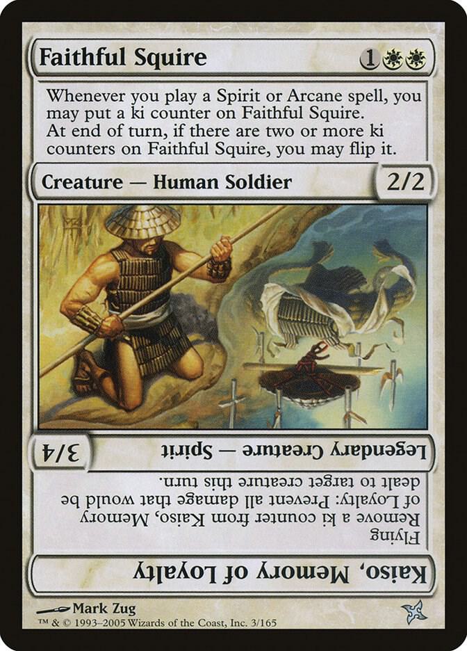 Faithful Squire 3 card from Betrayers of Kamigawa