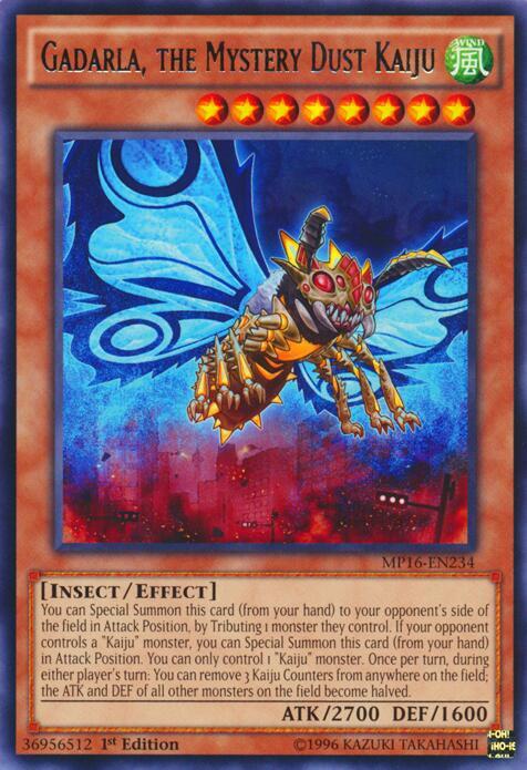 Gadarla, the Mystery Dust Kaiju MP16-EN234 card from 2016 Mega-Tins Mega Pack