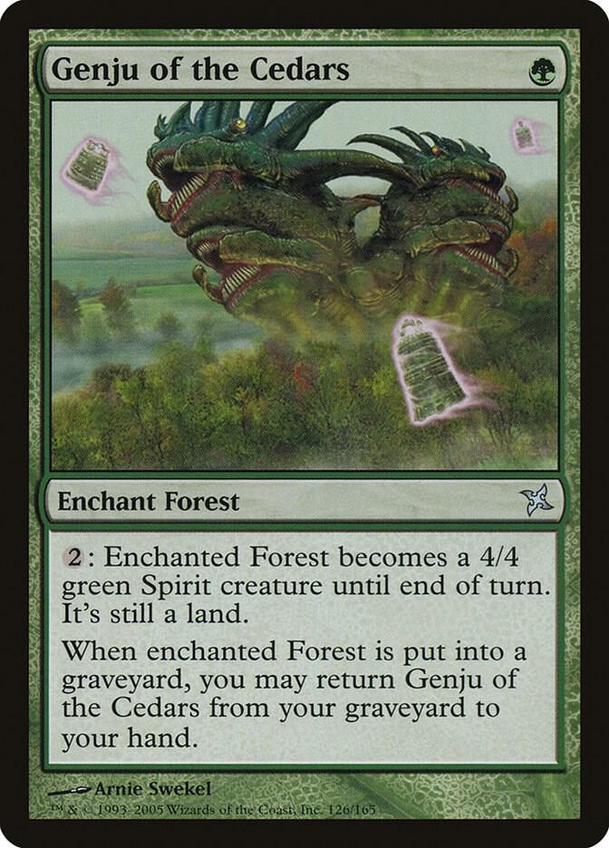 Genju of the Cedars 126 card from Betrayers of Kamigawa