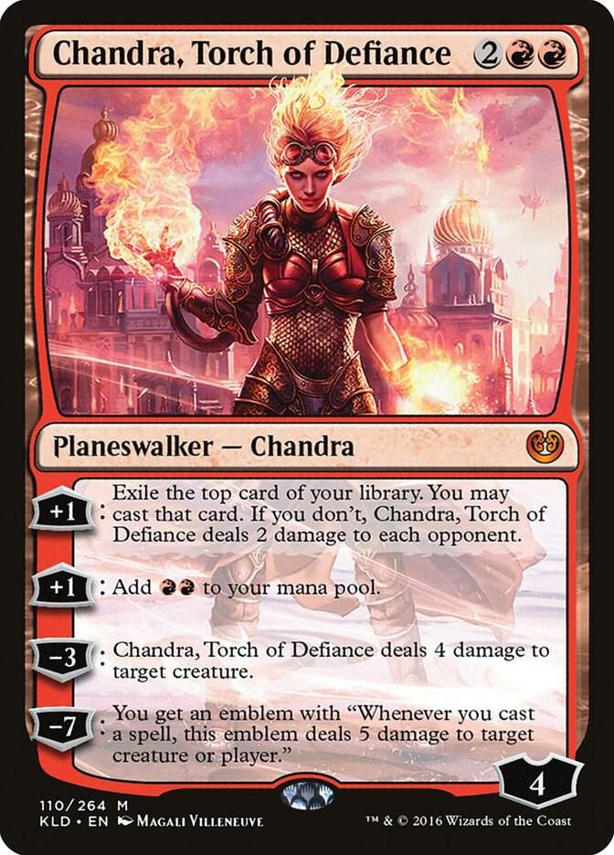 Chandra, Torch of Defiance 110 card from Kaladesh