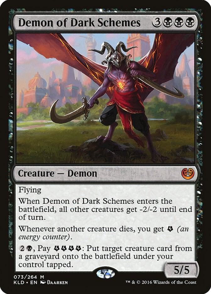 Demon of Dark Schemes 73 card from Kaladesh