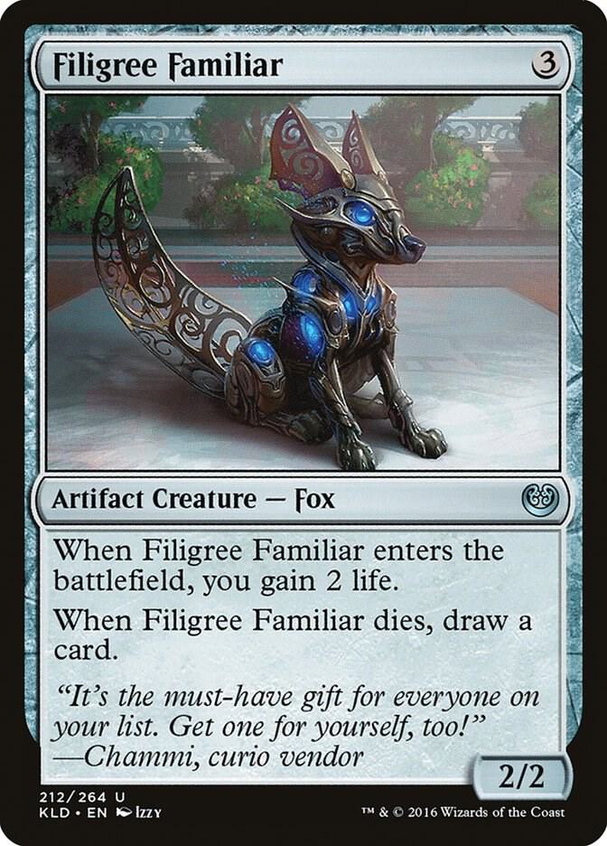 Filigree Familiar 212 card from Kaladesh