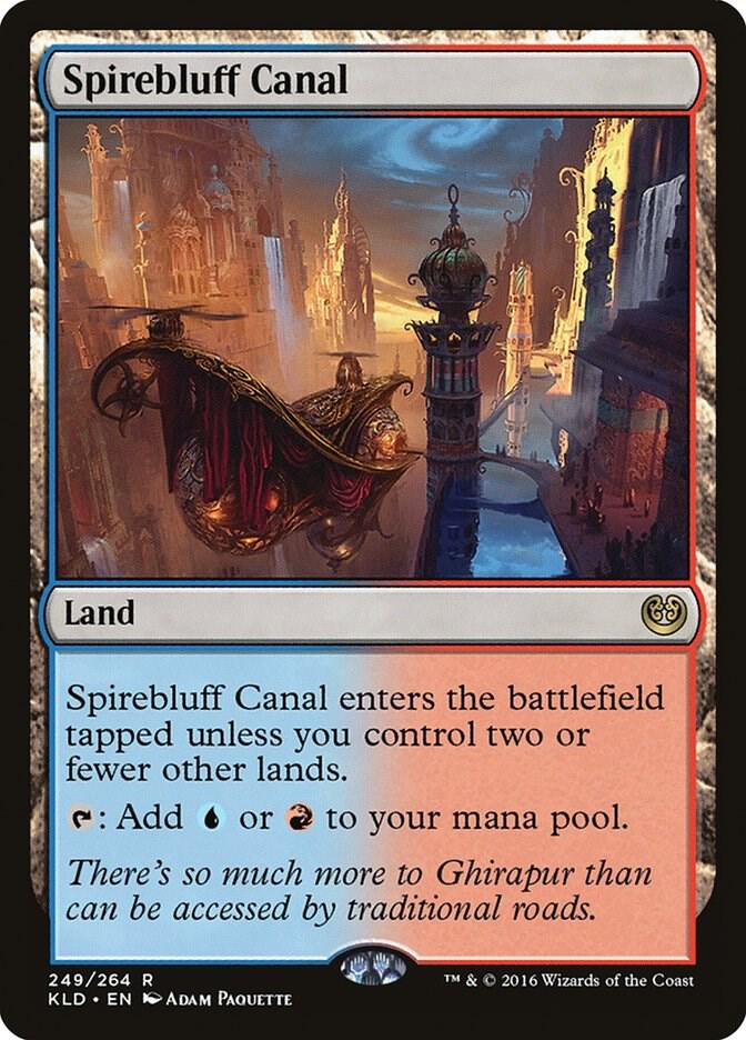 Spirebluff Canal 249 card from Kaladesh