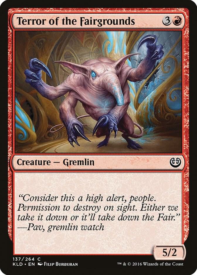 Terror of the Fairgrounds 137 card from Kaladesh