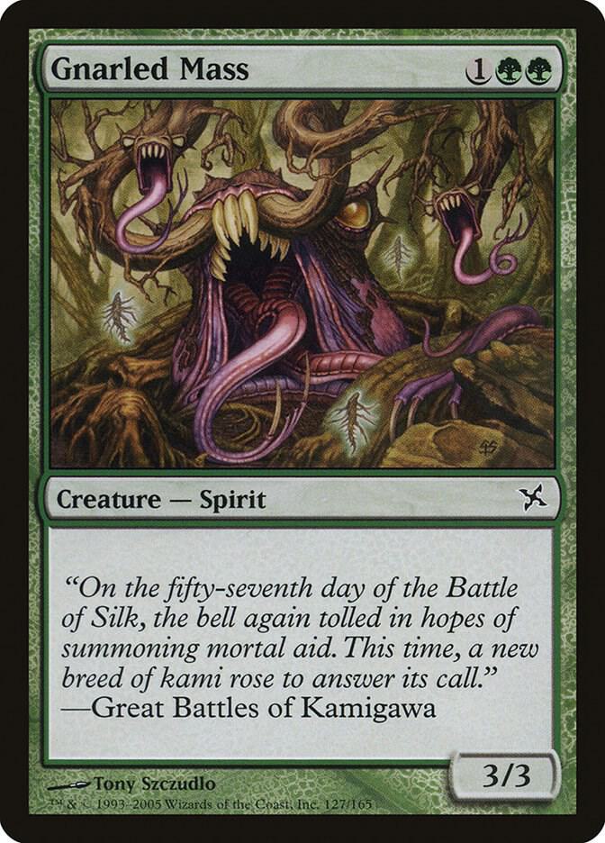 Gnarled Mass 127 card from Betrayers of Kamigawa