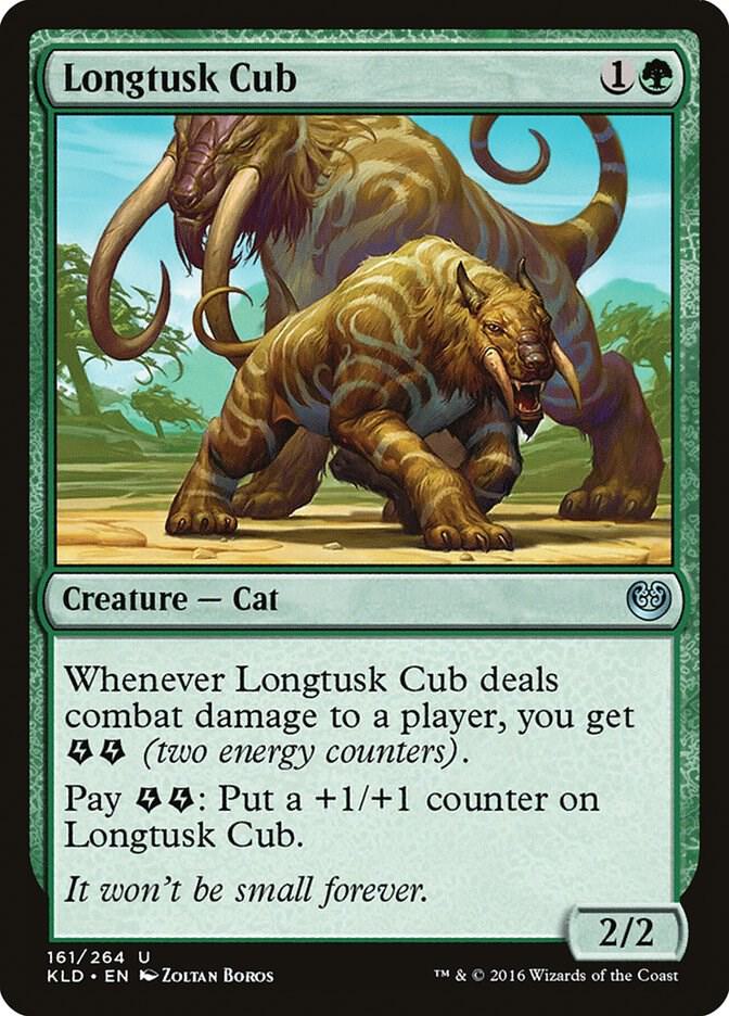 Longtusk Cub 161 card from Kaladesh