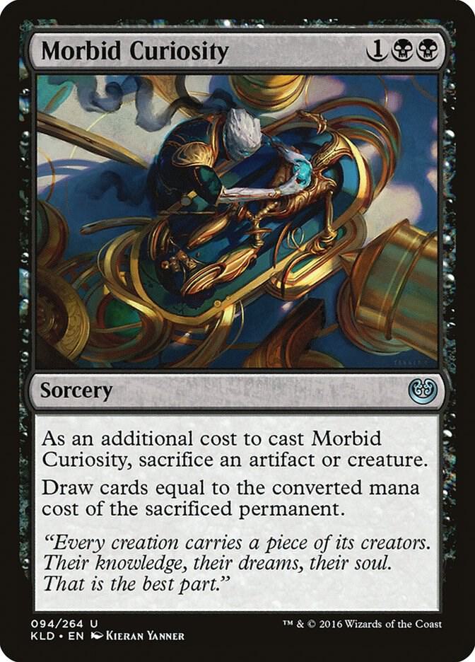 Morbid Curiosity 94 card from Kaladesh