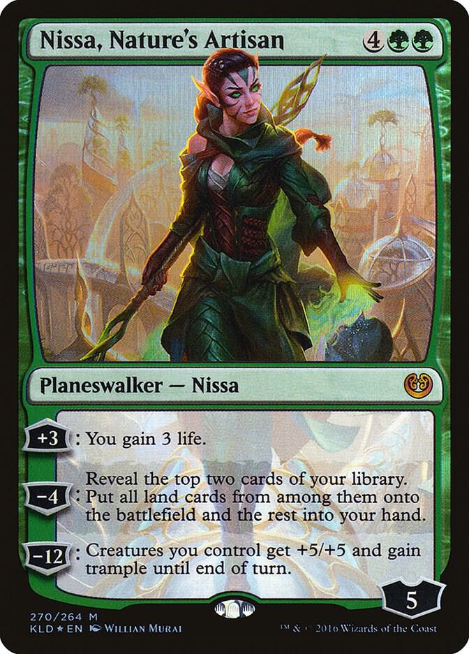 Nissa, Nature's Artisan 270 card from Kaladesh