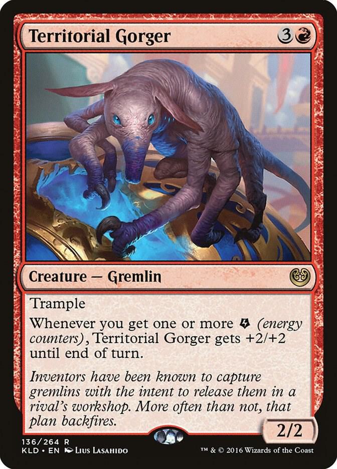 Territorial Gorger 136 card from Kaladesh