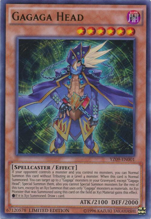 Gagaga Head YZ09-EN001 card from Yu-Gi-Oh! ZEXAL Manga Promotional Cards