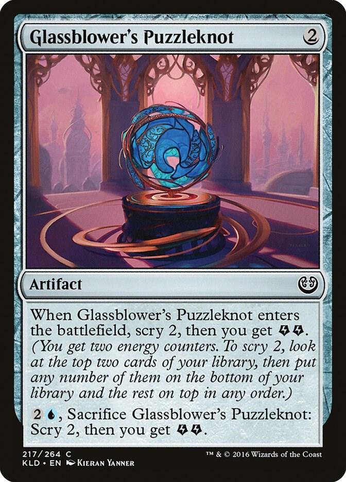 Glassblower's Puzzleknot 217 card from Kaladesh