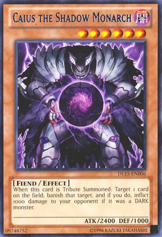 Caius the Shadow Monarch (Blue) DL15-EN006 card from Duelist League Promo