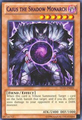 Caius the Shadow Monarch (Purple) DL15-EN006 card from Duelist League Promo