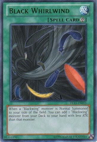 Black Whirlwind (Green) DL15-EN015 card from Duelist League Promo