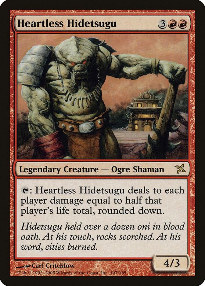Heartless Hidetsugu 107 card from Betrayers of Kamigawa