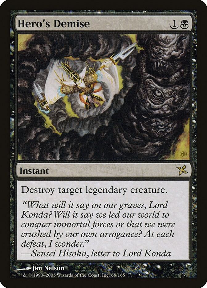 Hero's Demise 68 card from Betrayers of Kamigawa