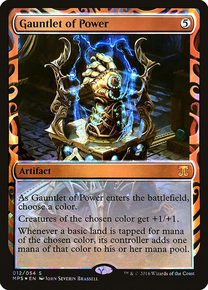 Gauntlet of Power 12 card from Masterpiece Series: Kaladesh Inventions