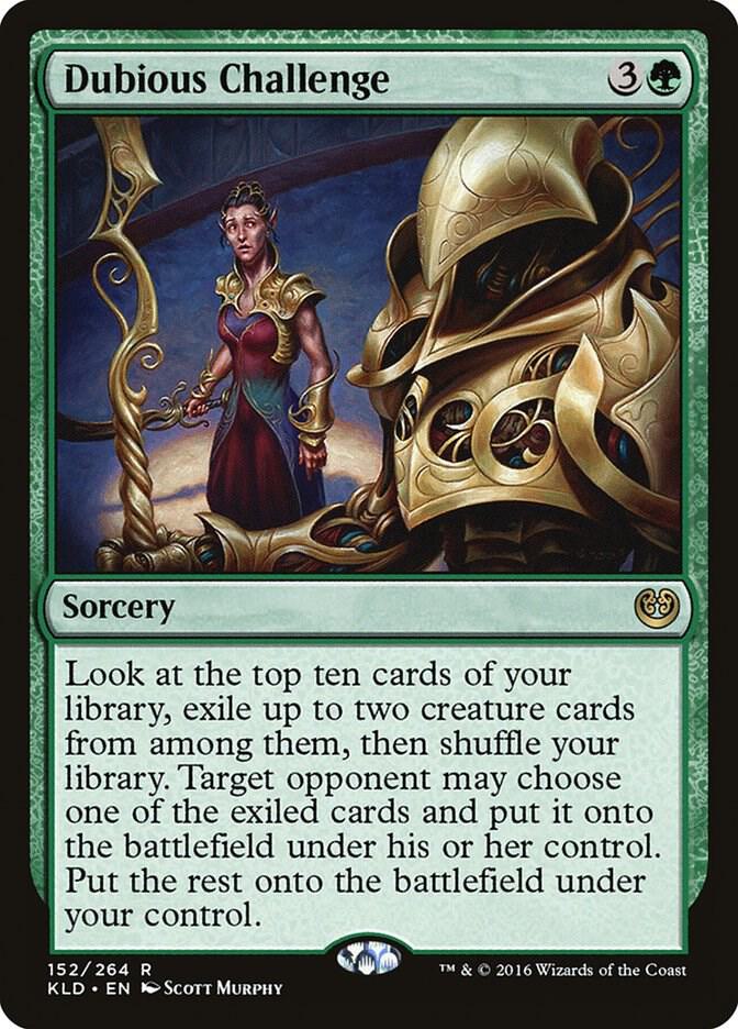 Dubious Challenge 152 card from Kaladesh