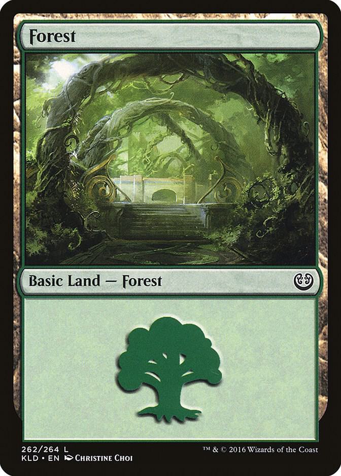 Forest 262 card from Kaladesh