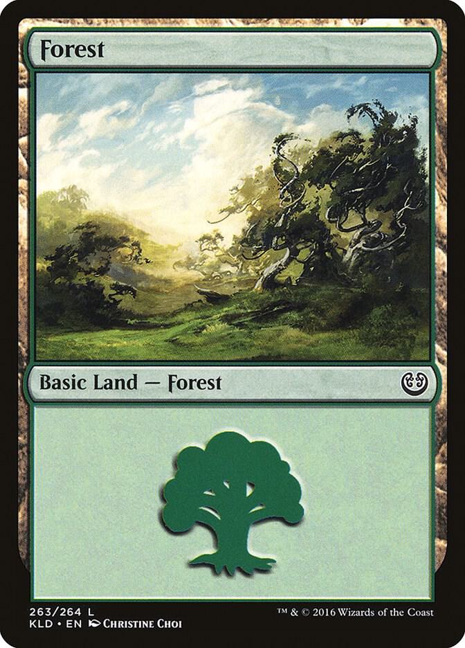 Forest 263 card from Kaladesh