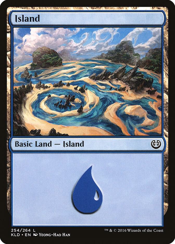 Island 254 card from Kaladesh