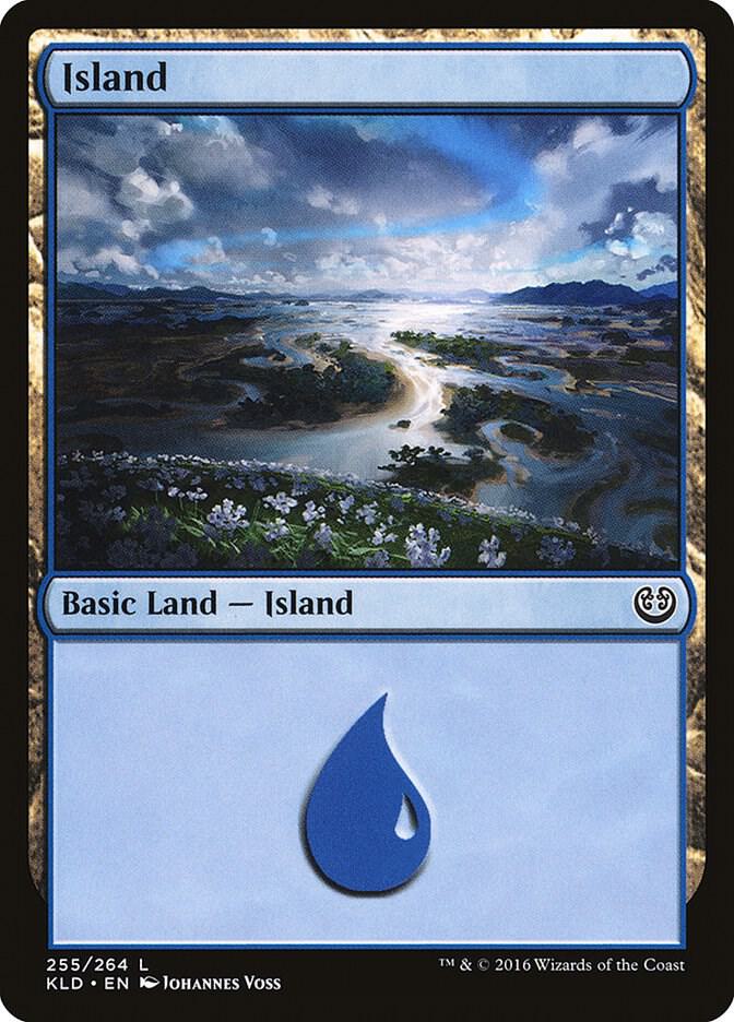 Island 255 card from Kaladesh
