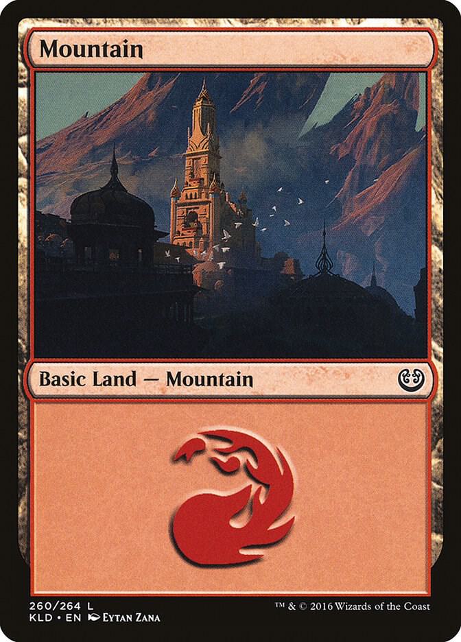 Mountain 260 card from Kaladesh