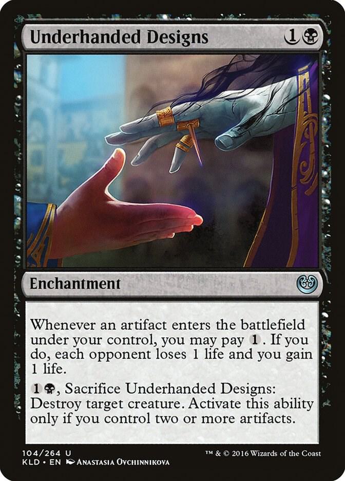 Underhanded Designs 104 card from Kaladesh