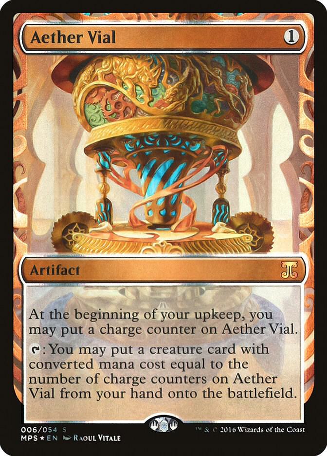 Aether Vial 6 card from Masterpiece Series: Kaladesh Inventions