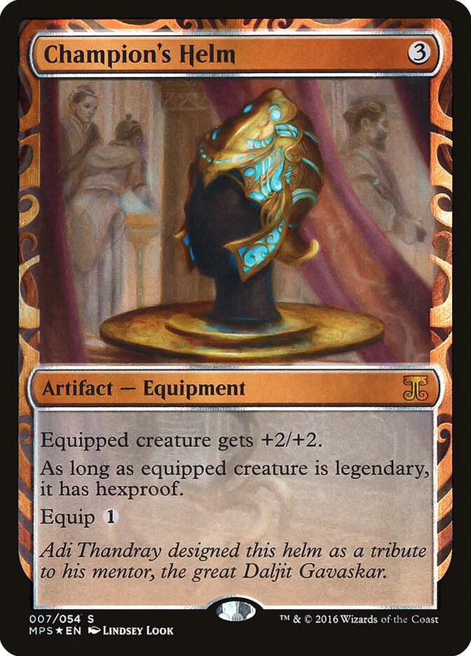 Champion's Helm 7 card from Masterpiece Series: Kaladesh Inventions