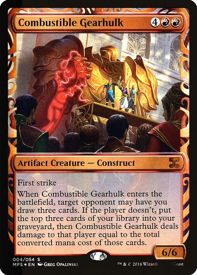 Combustible Gearhulk 4 card from Masterpiece Series: Kaladesh Inventions