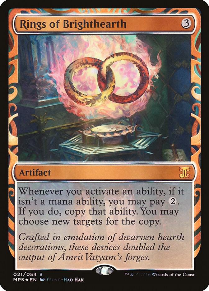 Rings of Brighthearth 21 card from Masterpiece Series: Kaladesh Inventions