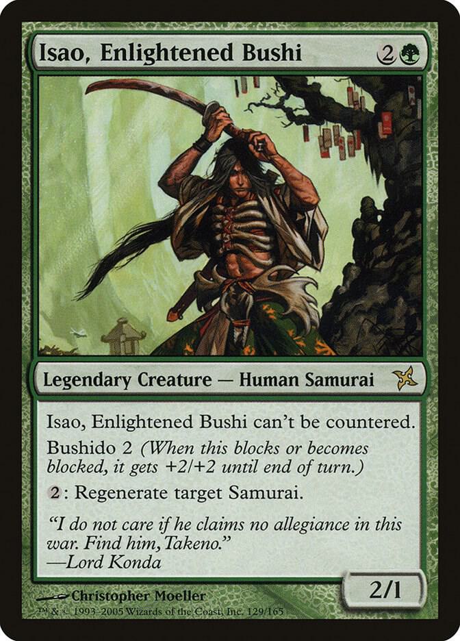 Isao, Enlightened Bushi 129 card from Betrayers of Kamigawa
