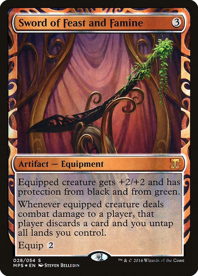 Sword of Feast and Famine 28 card from Masterpiece Series: Kaladesh Inventions
