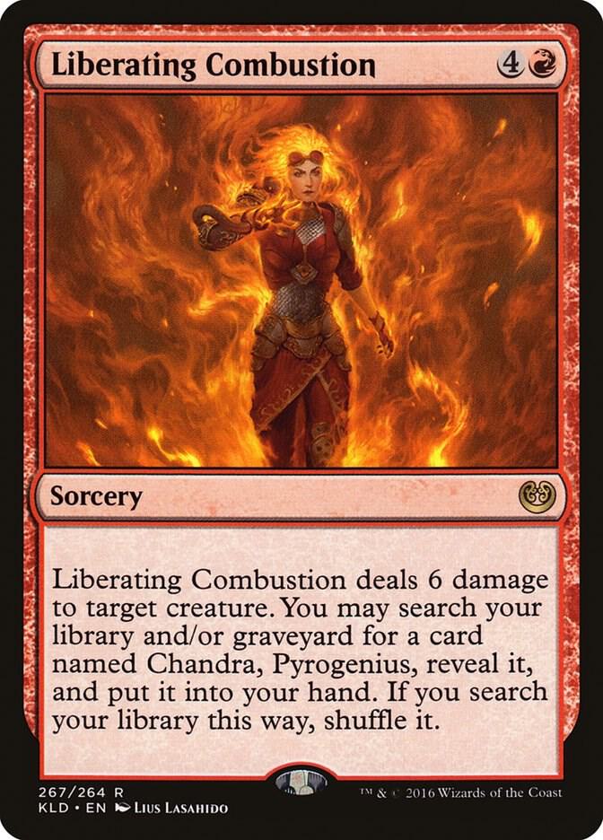 Liberating Combustion 267 card from Kaladesh